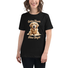 Golden Hearts Shine Bright, Women's Relaxed T-Shirt