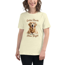 Golden Hearts Shine Bright, Women's Relaxed T-Shirt