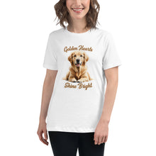 Golden Hearts Shine Bright, Women's Relaxed T-Shirt